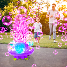 Load image into Gallery viewer, PoppinColorz™ Galactic Color Bubble Machine™ – Spins, Lights, Plays Music – Outdoor Toy for Kids Ages 6-96