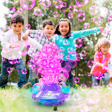Load image into Gallery viewer, PoppinColorz™ Galactic Color Bubble Machine™ – Spins, Lights, Plays Music – Outdoor Toy for Kids Ages 6-96