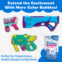 Load image into Gallery viewer, PoppinColorz Blazin' Blue Color Bubbles - 4-pack Refills