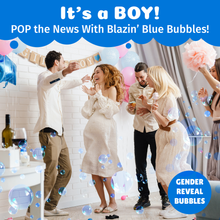 Load image into Gallery viewer, PoppinColorz Blazin&#39; Blue Color Bubbles - 8 Party Favors
