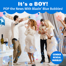 Load image into Gallery viewer, PoppinColorz Blazin' Blue Color Bubbles - 8 Party Favors