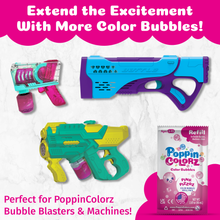 Load image into Gallery viewer, PoppinColorz Pink Pizzaz Color Bubbles - 4-pack Refills