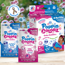 Load image into Gallery viewer, PoppinColorz Color Bubbles - 8-pack Refills