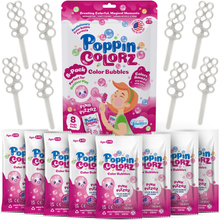 Load image into Gallery viewer, PoppinColorz Pink Pizzaz Color Bubbles - 8 Party Favors