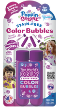 Load image into Gallery viewer, PoppinColorz™ 2-Pack Prismatic Purple Color Bubble Tubes