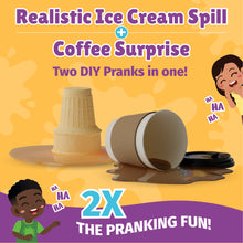 Load image into Gallery viewer, WatchMePrank DIY Ice Cream Cone & Coffee Cup Spill Prank Kit | Dual Prank Set
