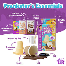 Load image into Gallery viewer, WatchMePrank DIY Ice Cream Cone & Coffee Cup Spill Prank Kit | Dual Prank Set