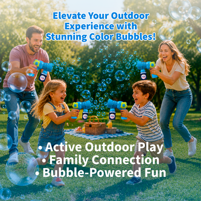 PoppinColorz Eclipz Bubble Blaster – Blazin’ Blue