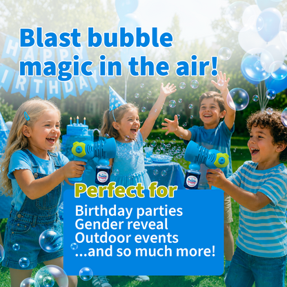 PoppinColorz Eclipz Bubble Blaster – Blazin’ Blue