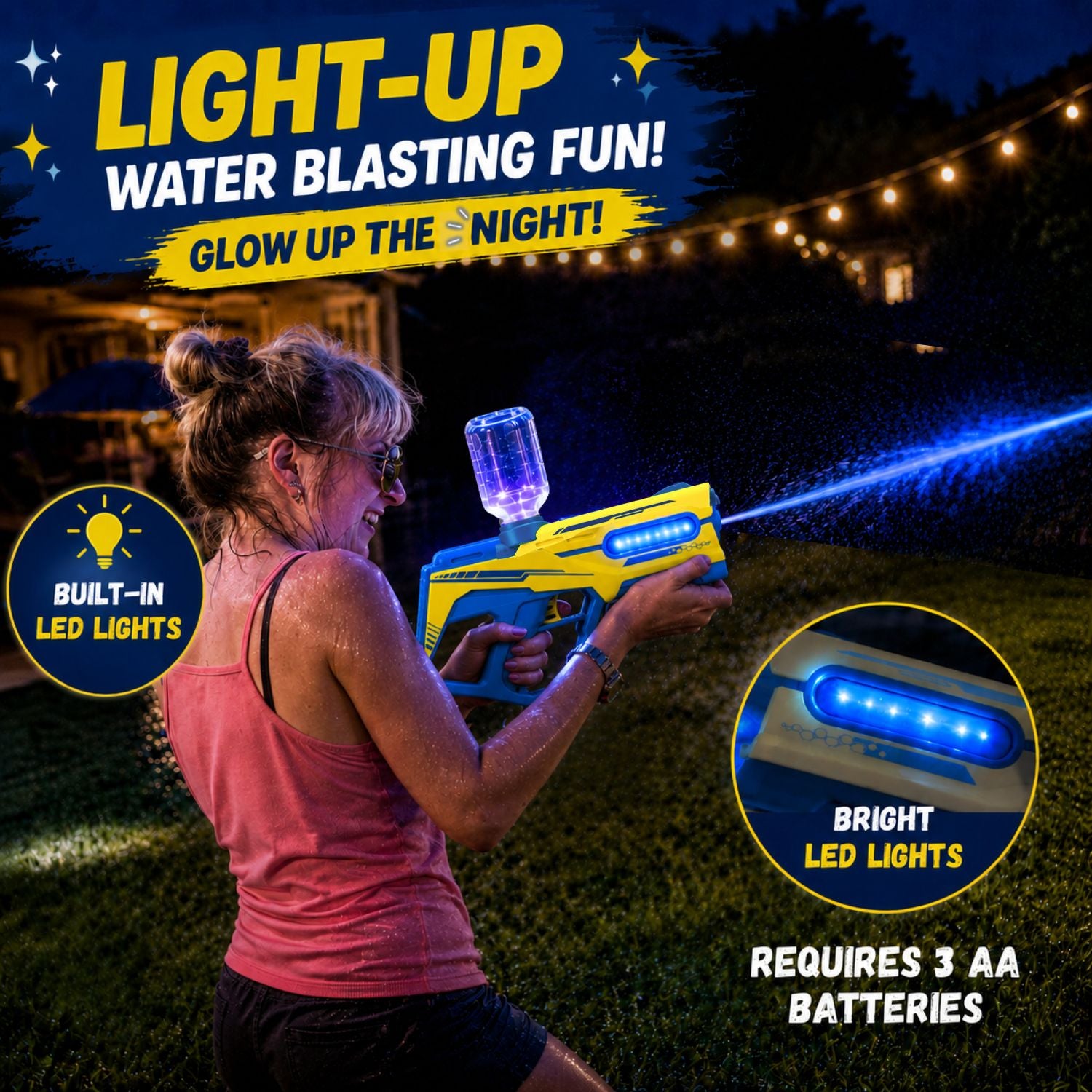 Gemini 2-in-1 Electric Water Blaster – South Beach Bubbles
