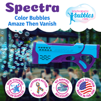 PoppinColorz Spectra: Rechargeable Color Bubble Blaster