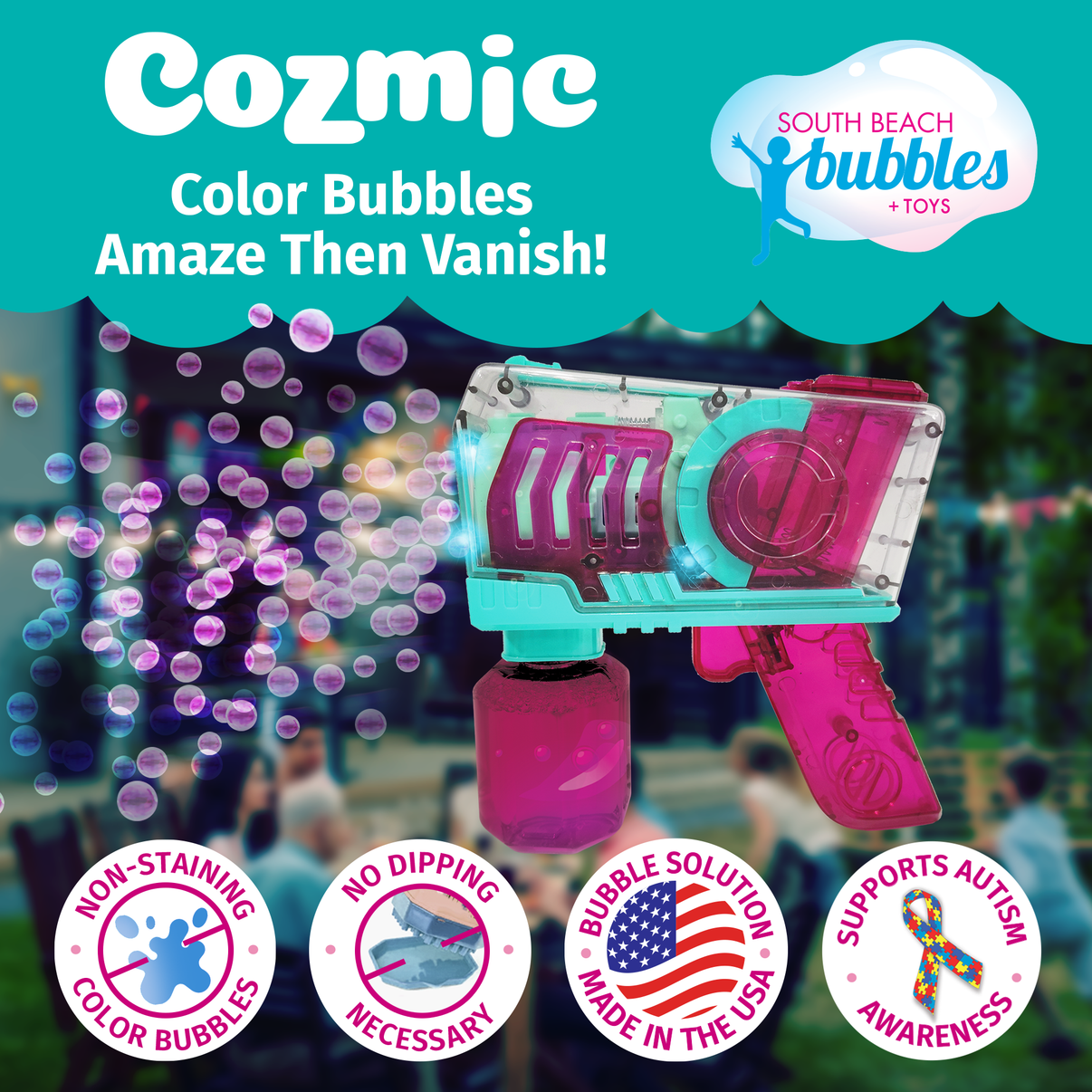 G*坊様 AWESOME TOY ムーラン ソフビ ポピーカラー パチ ビーナス PoppinColorz Cozmic: Color Bubble Blaster – South Beach Bubbles