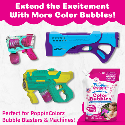 PoppinColorz™️ Stain-Free Color Bubbles Refill – Pink Pizzaz 14oz