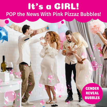 PoppinColorz Pink Pizzaz Color Bubbles - 8 Party Favors