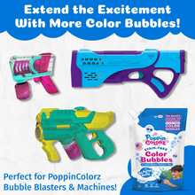 Load image into Gallery viewer, PoppinColorz™️ Stain-Free Color Bubbles Refill – Blazin' Blue 14oz

