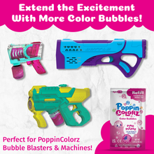 Load image into Gallery viewer, PoppinColorz Pink Pizzaz Color Bubbles - 4-pack Refills
