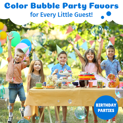 PoppinColorz Blazin' Blue Color Bubbles - 8 Party Favors