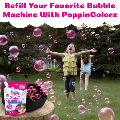 PoppinColorz™️ Stain-Free Color Bubbles Refill – Pink Pizzaz 14oz