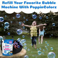 Load image into Gallery viewer, PoppinColorz™️ Stain-Free Color Bubbles Refill – Blazin' Blue 14oz
