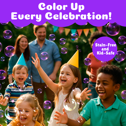 PoppinColorz™️ Stain-Free Color Bubbles Refill – Prismatic Purple 14oz