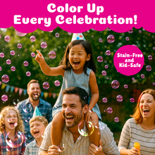 Load image into Gallery viewer, PoppinColorz™️ Stain-Free Color Bubbles Refill – Pink Pizzaz 14oz
