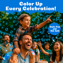 Load image into Gallery viewer, PoppinColorz™️ Stain-Free Color Bubbles Refill – Blazin' Blue 14oz
