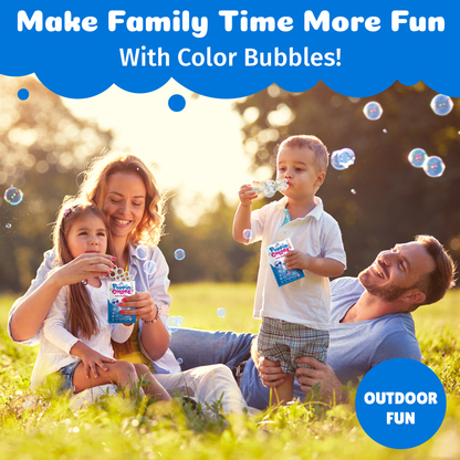 PoppinColorz Blazin' Blue Color Bubbles - 8 Party Favors