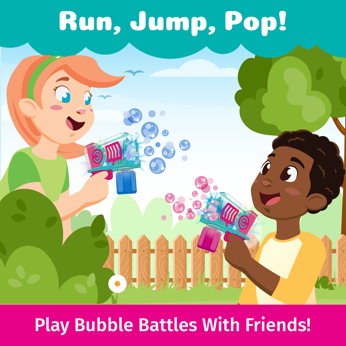 PoppinColorz Cozmic: Color Bubble Blaster – South Beach Bubbles
