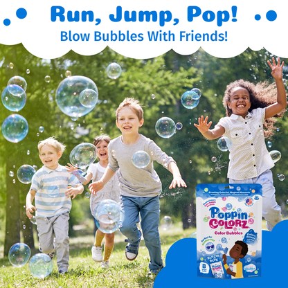 PoppinColorz Blazin' Blue Color Bubbles - 8 Party Favors