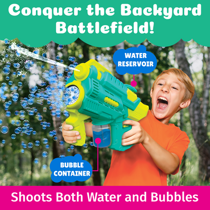 PoppinColorz Hydra: 2-in-1 Water Blaster & Color Bubble Blaster