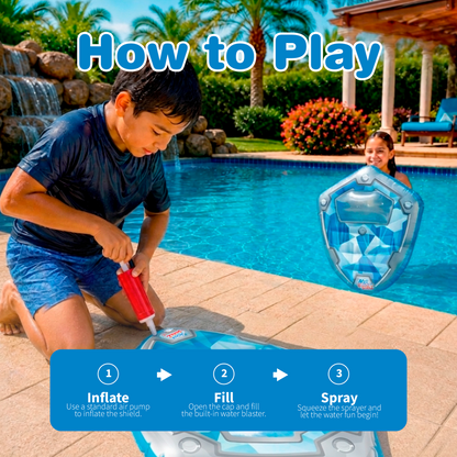 AquaSoakz™ Inflatable Water Blaster Shield