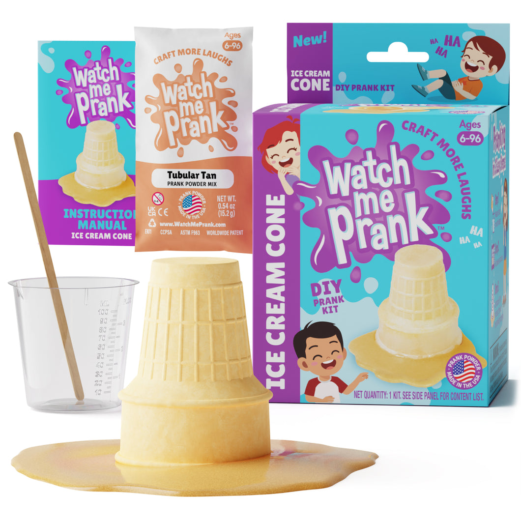 WatchMePrank DIY Ice Cream Cone Spill Prank kit