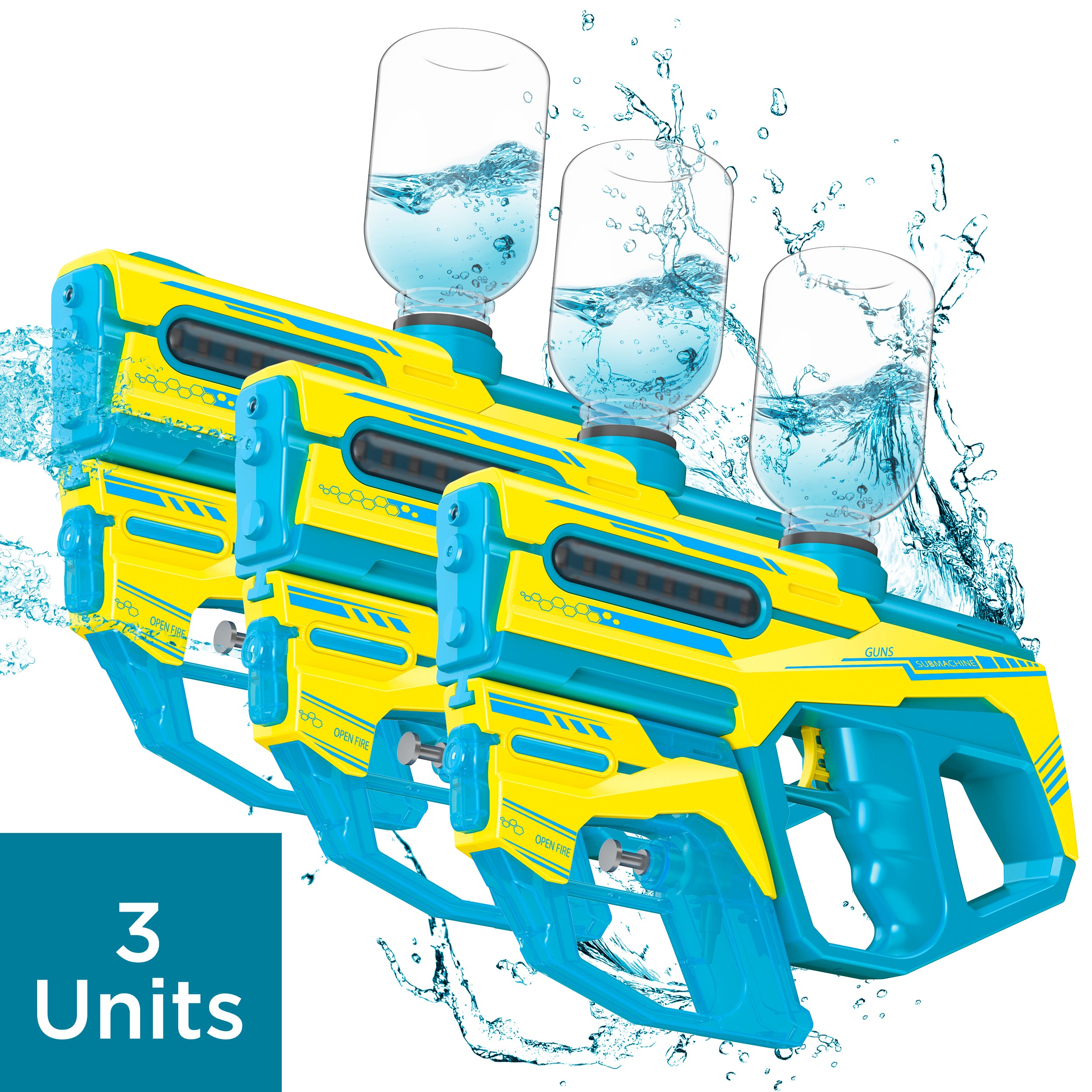 Gemini 2-in-1 Electric Water Blaster – South Beach Bubbles