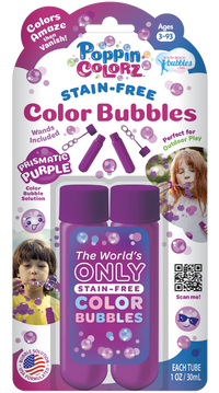 PoppinColorz™ 2-Pack Prismatic Purple Color Bubble Tubes