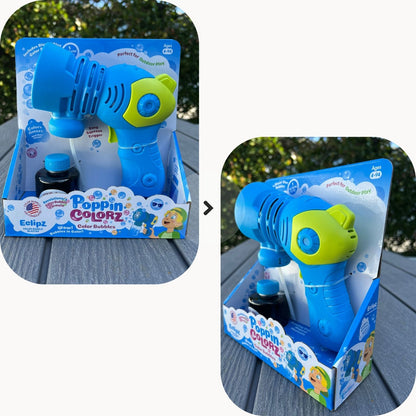 PoppinColorz Eclipz Bubble Blaster – Blazin’ Blue