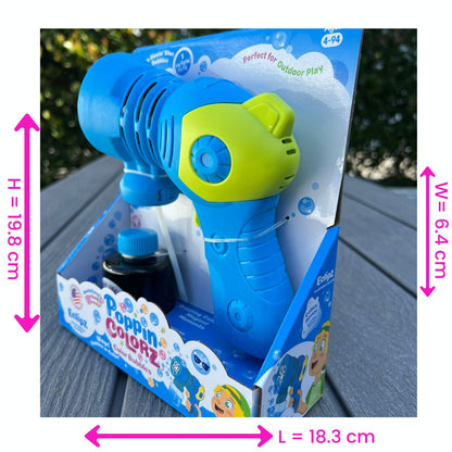 PoppinColorz Eclipz Bubble Blaster – Blazin’ Blue