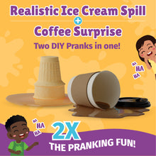 Load image into Gallery viewer, WatchMePrank DIY Ice Cream Cone &amp; Coffee Cup Spill Prank Kit | Dual Prank Set
