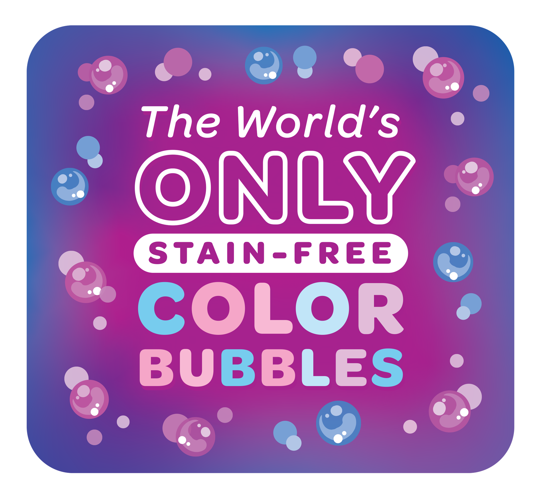 PoppinColorz Blazin' Blue Color Bubbles - 8 Party Favors – South